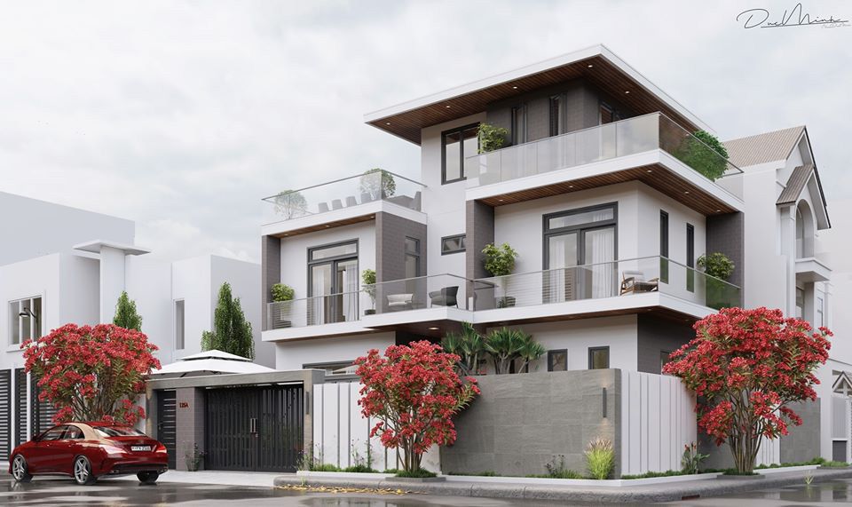 Bản vẽ biệt thự 3 tầng