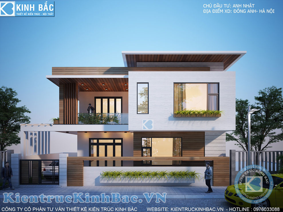 Mẫu nhà 2 tầng đẹp hiện đại